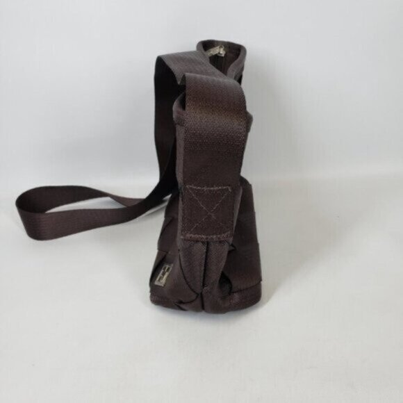 MaggieBags Brown Seatbelt Crossbody Bag Everyday Unique Recycled - Picture 6 of 16